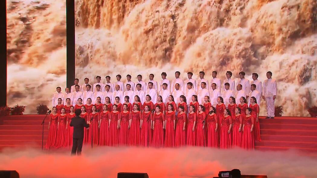 济南市市直机关庆祝中国共产党成立100周年合唱展演举行
