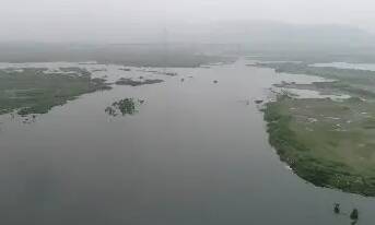 7月28日6时，枣庄六座大中型水库共蓄水24208万m³