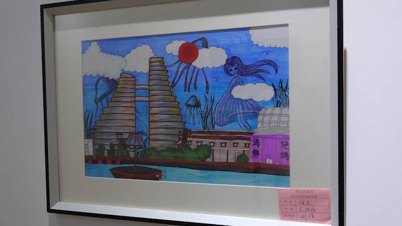 日照市“海边的童年”胶东儿童绘画优秀作品展开幕