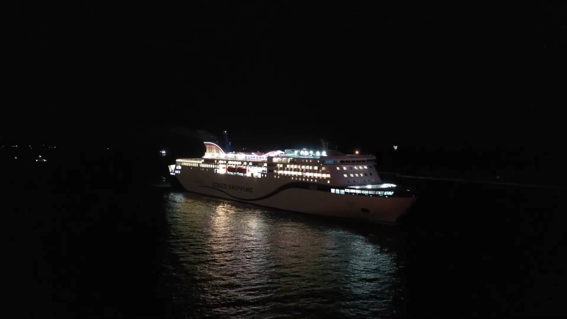 国内最先进的客滚船“吉龙岛”轮抵达烟台港 渤海“黄金水道”再添豪华客轮