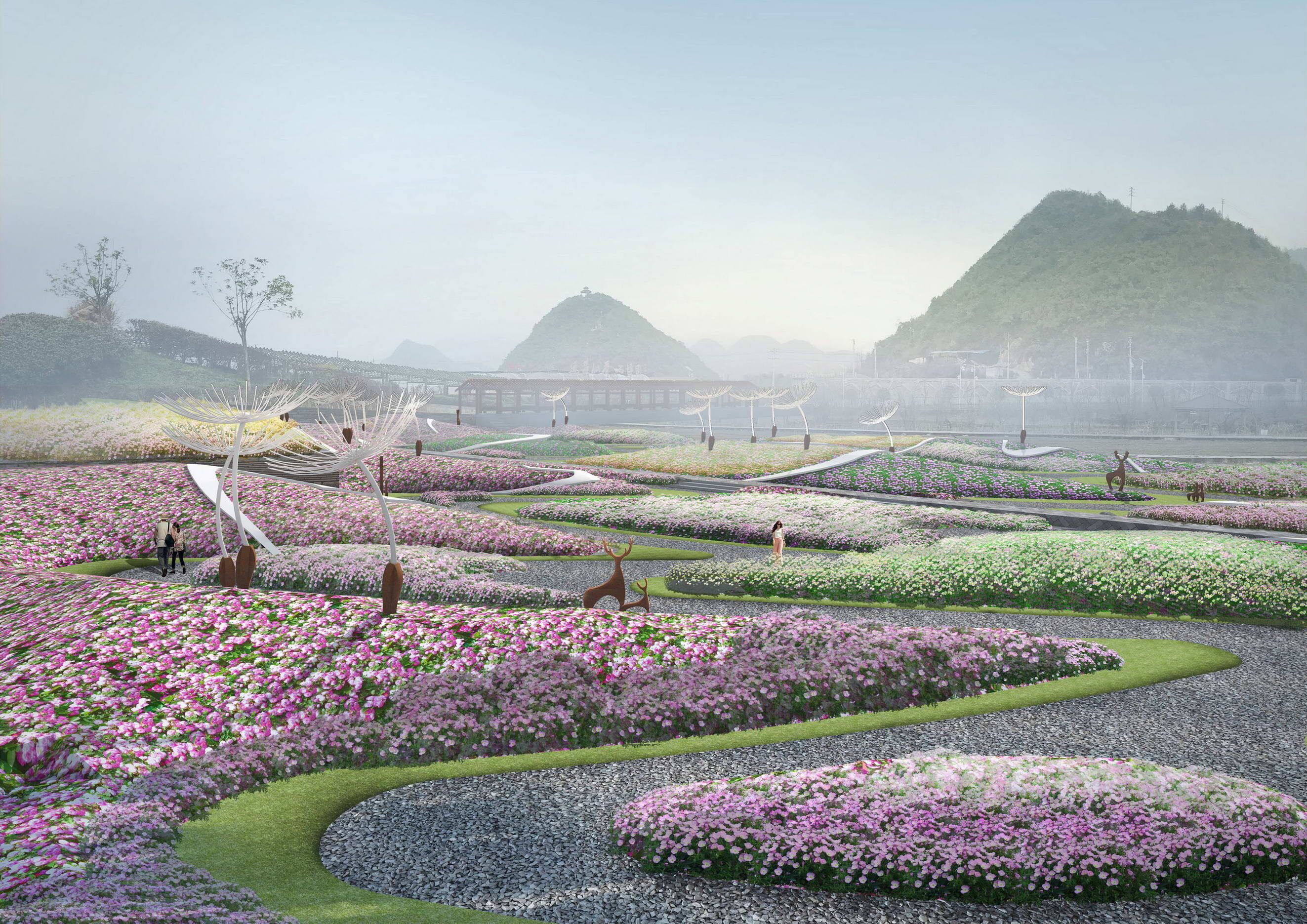 尽享“人在花中游”的生态美景！80亩花海园年底将亮相济南钢城