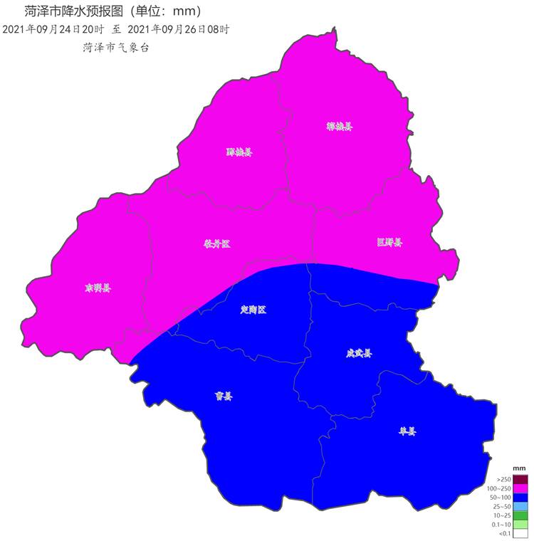 闪电气象吧菏泽发布暴雨黄色预警局部降水量将达到150毫米以上