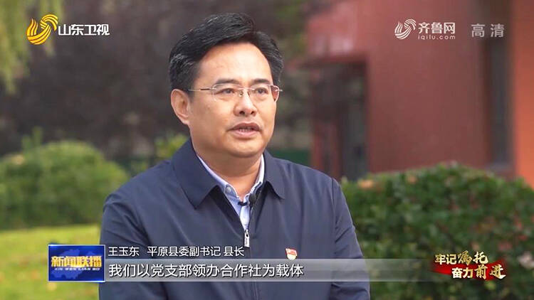 德州市平原县委副书记,县长王玉东表示:"我们以党支部领办合作社为