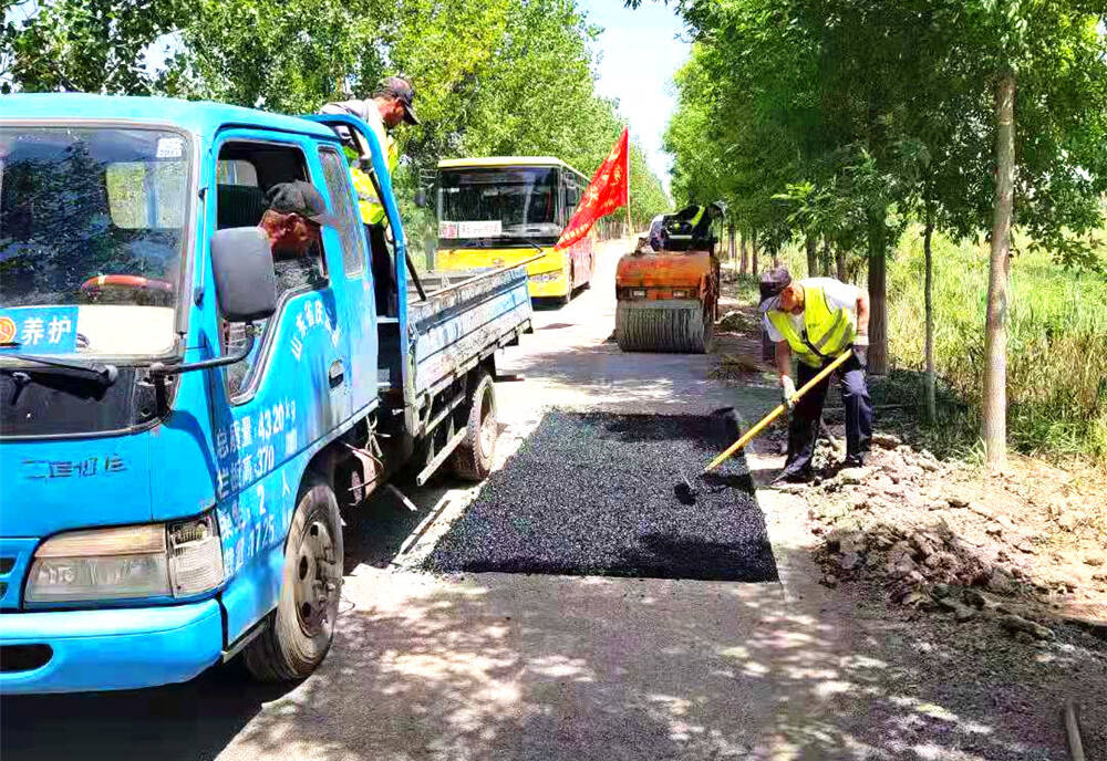 改建乡村公路50公里，路面修补1万平方米，庆云县2021年“四好农村路”建设任务全面完成