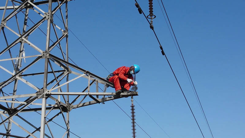 国网安丘市供电公司对110千伏安凌线防鸟刺进行更换 确保输电线路畅通