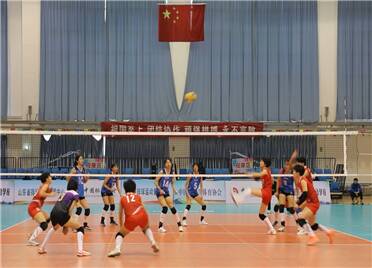 全国体育传统项目学校联赛排球项目在潍坊滨海开赛