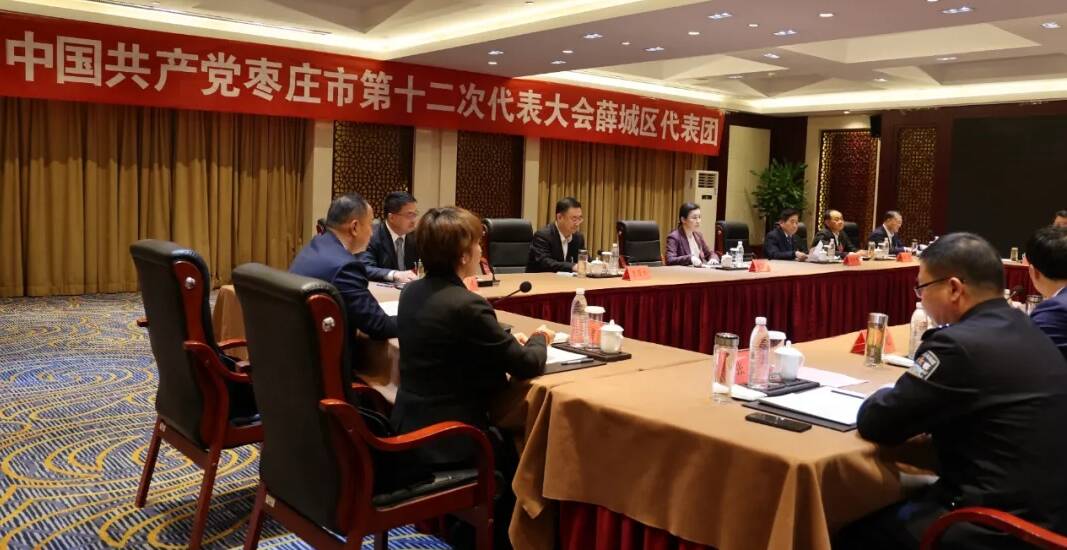 张宏伟到薛城区代表团讨论党代会报告