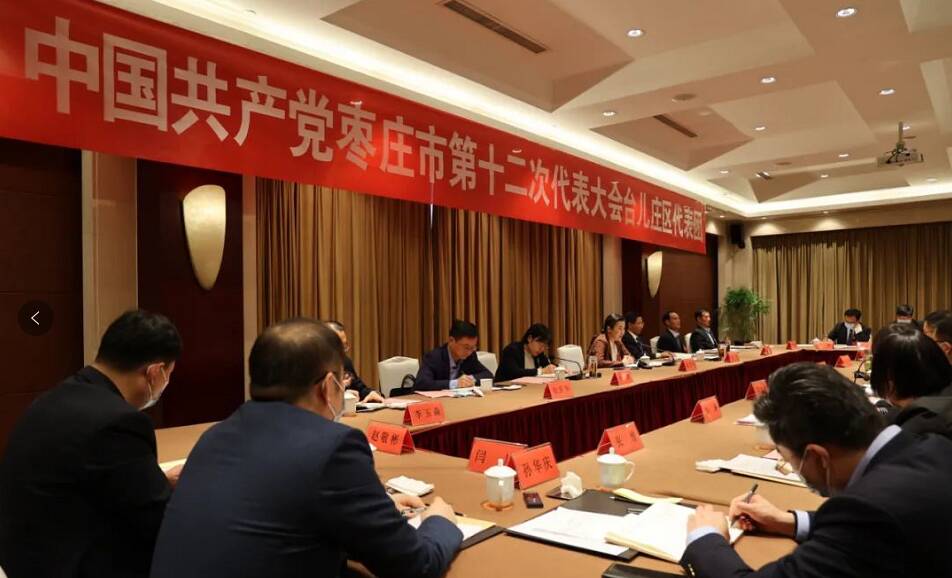 张宏伟到台儿庄区代表团讨论市委和市纪委工作报告