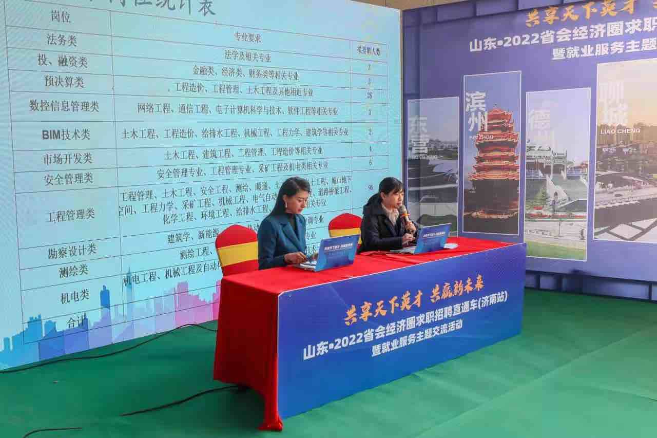 组团送岗！省会经济圈2022年求职招聘直通车BOB全站（济南站）现场达成就业意向(图2)