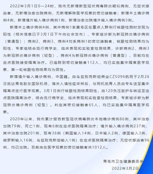 【青岛新增1例本土确诊病例
 ,青岛新增1例本土确诊病例详情】