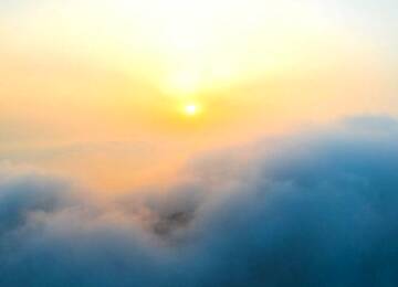威海昆嵛山上空现云海景观 朦胧缥缈似仙境