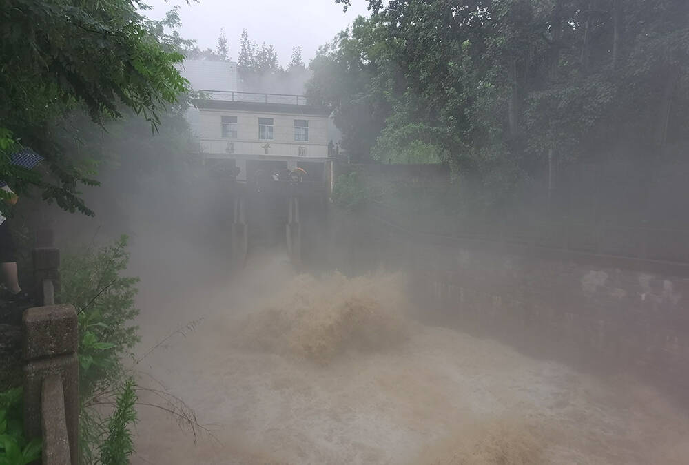 淄博市平均降雨67.8毫米！太河水库10时启用输水洞渠首闸泄洪