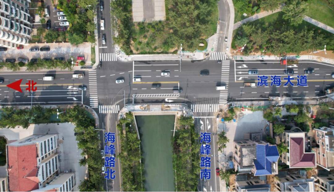 通行效率提高20% 威海经区滨海大道路口渠化改造完工