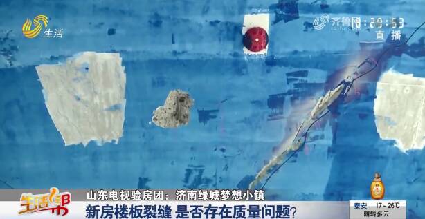 济南绿城梦想小镇新房楼板有裂缝 是否存在质量问题？