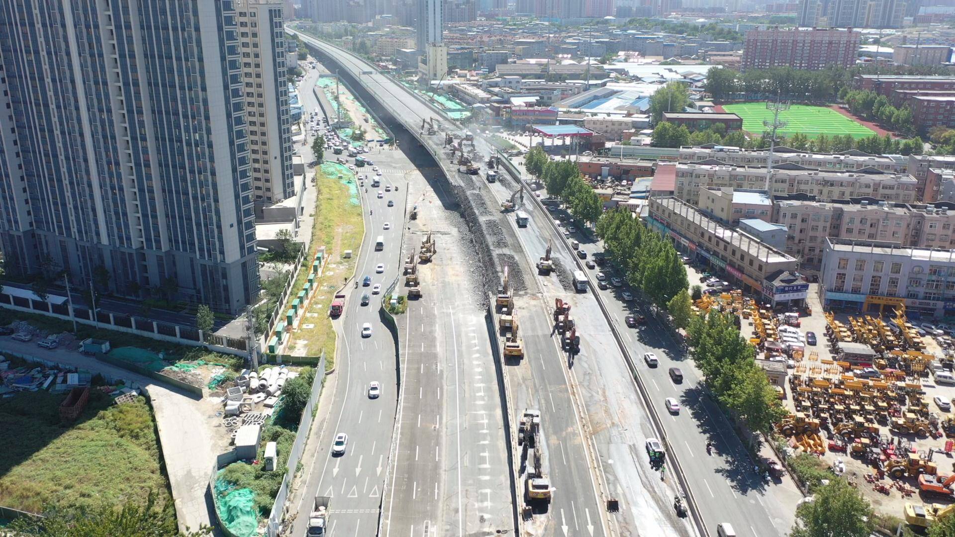 9月23日22点至24日6点 济南二环东路高架路北段(济华路至将军路段)桥体将拆除