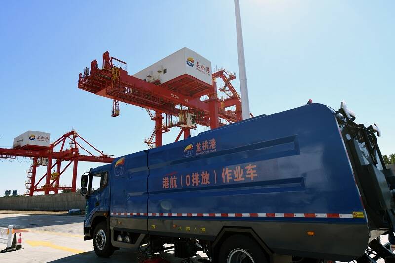 新能源深度保洁！龙拱港在济宁市港口率先投用“绿动”清扫车辆