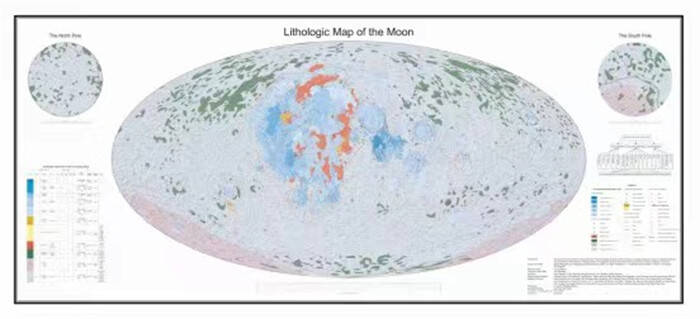 世界首幅！山东大学牵头完成1:250万月球全月岩石类型分布图