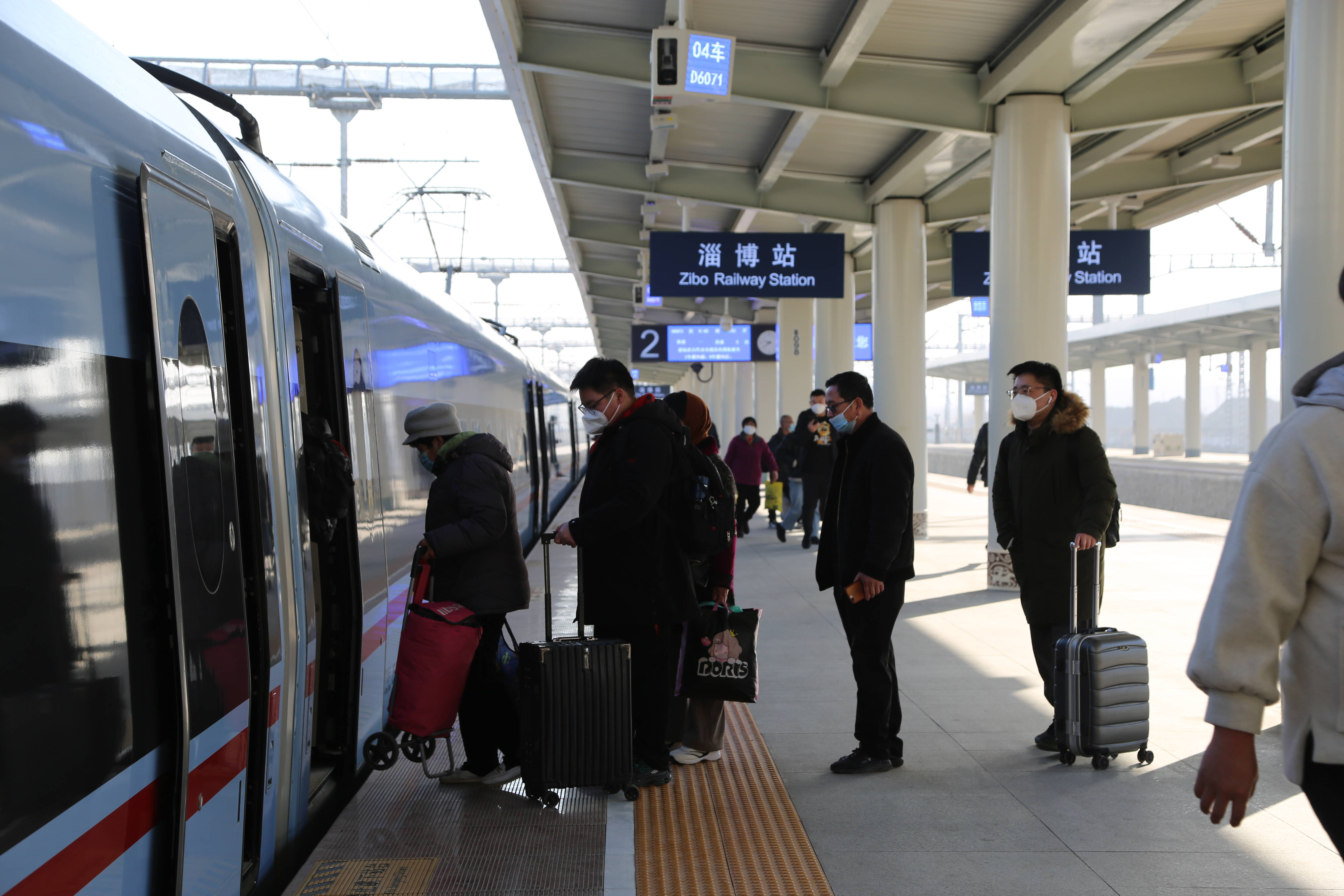 12月26日起淄博火车站1站台启用 24趟列车恢复办客业务