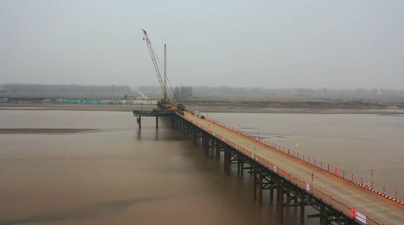 一季度“开门红” 京雄商高铁黄河特大桥建设全力全速推进
