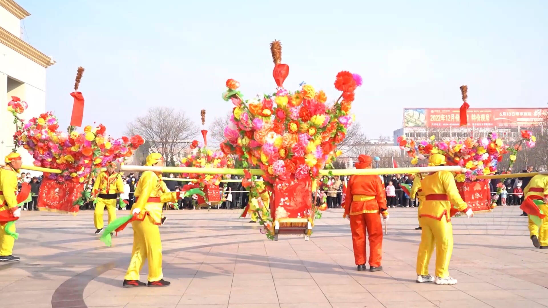 彩带龙、非遗花杠舞......武城县开展优秀传统文化展演活动