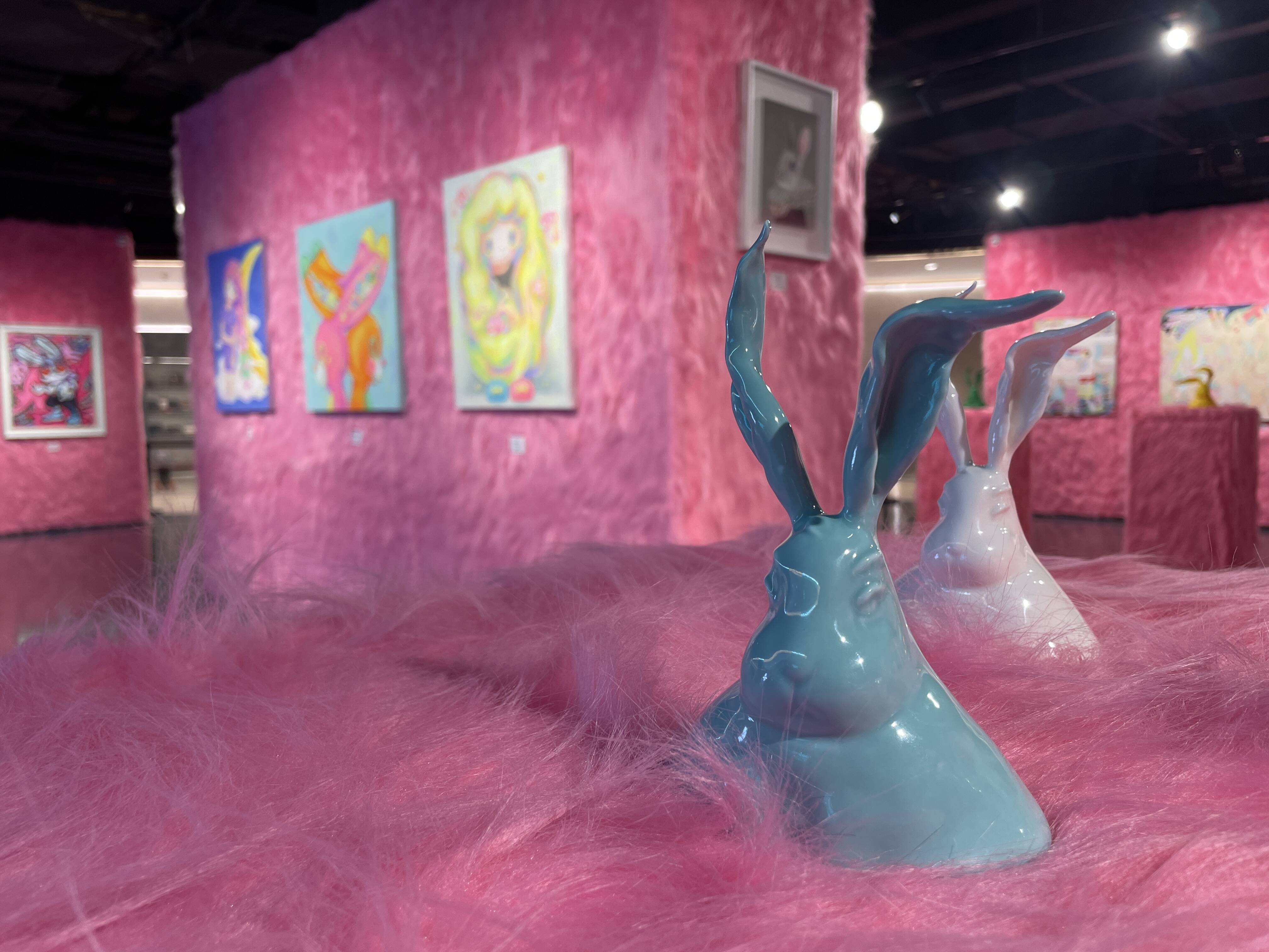 “兔子兔子”来了 快来济南看一场粉红色毛绒绒的潮流艺术展吧！