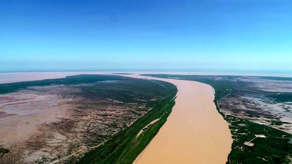 山东黄河三角洲国家级自然保护区生态补水全面启动