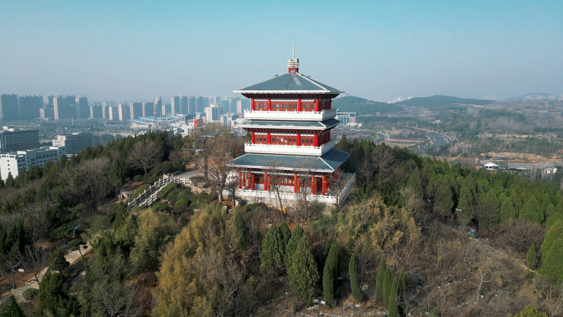 枣庄凤鸣公园图片