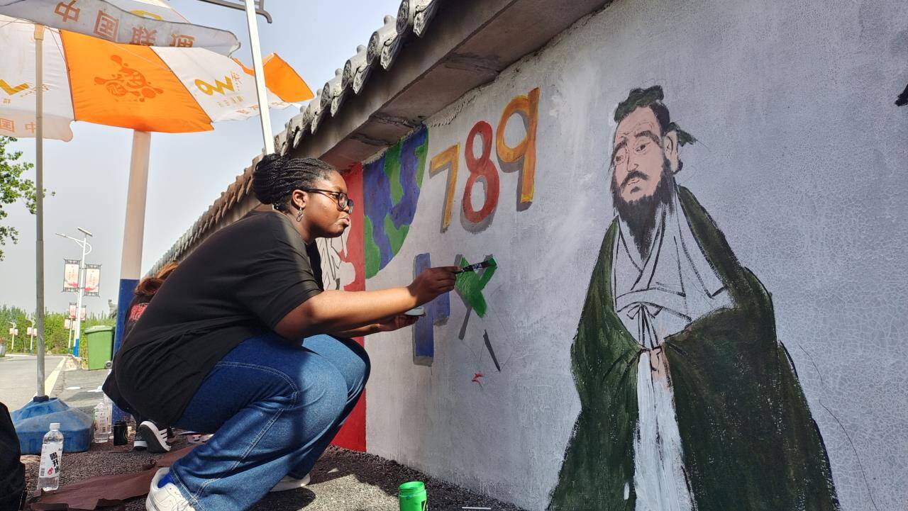 插秧种瓜、墙绘涂鸦……泰安埠阳庄村来了30多名外国人