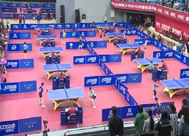 2023年全国青少年乒乓球精英系列赛暨国少集训队选拔赛在威海南海新区举行