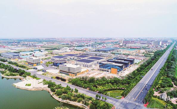 鸟瞰建设中的河口区科技创新产业园