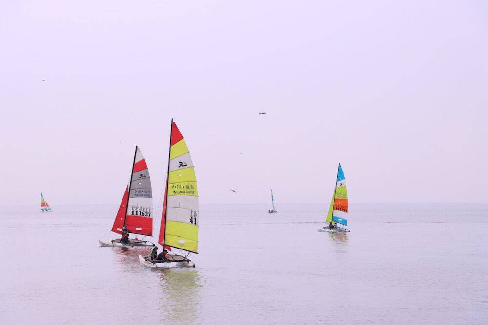 踏浪扬帆！2023年中国威海HOBIE帆船公开赛举行