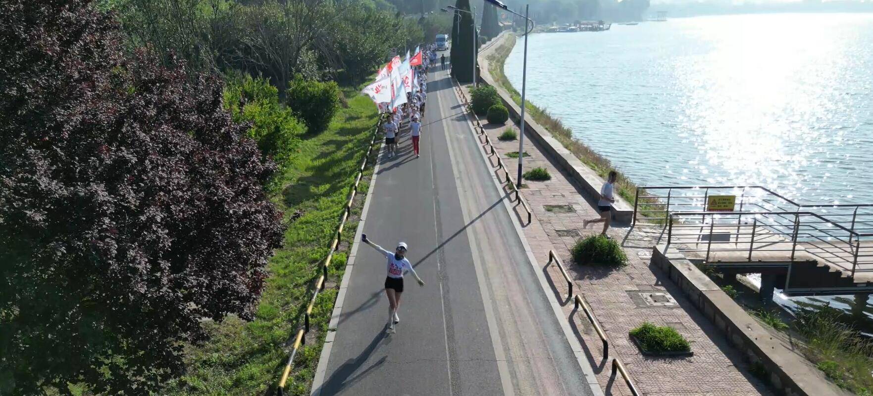 【世界献血者日】滨州200余名跑者用6.14的配速“热血健康跑”6.14公里
