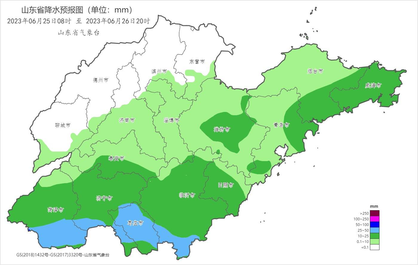 山東南部和中東部明后兩天迎來降雨 臨沂等5市中雨局部大雨