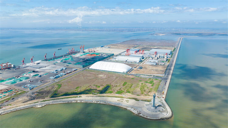 山东首个风电设备大型专用码头——东营港广利港区通用码头主体工程完工