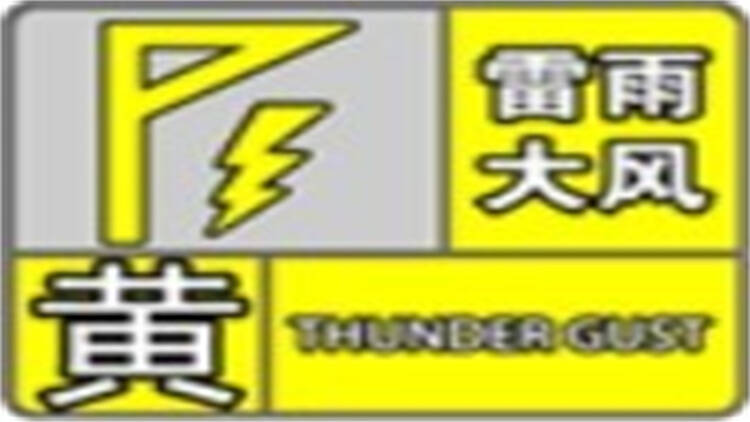 伴有雷电和8~10级雷雨大风 东营发布雷雨大风黄色预警