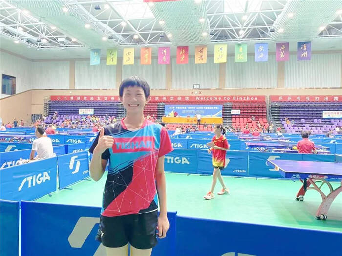 潍坊高新13岁乒乓球小将“直升”国家一级运动员