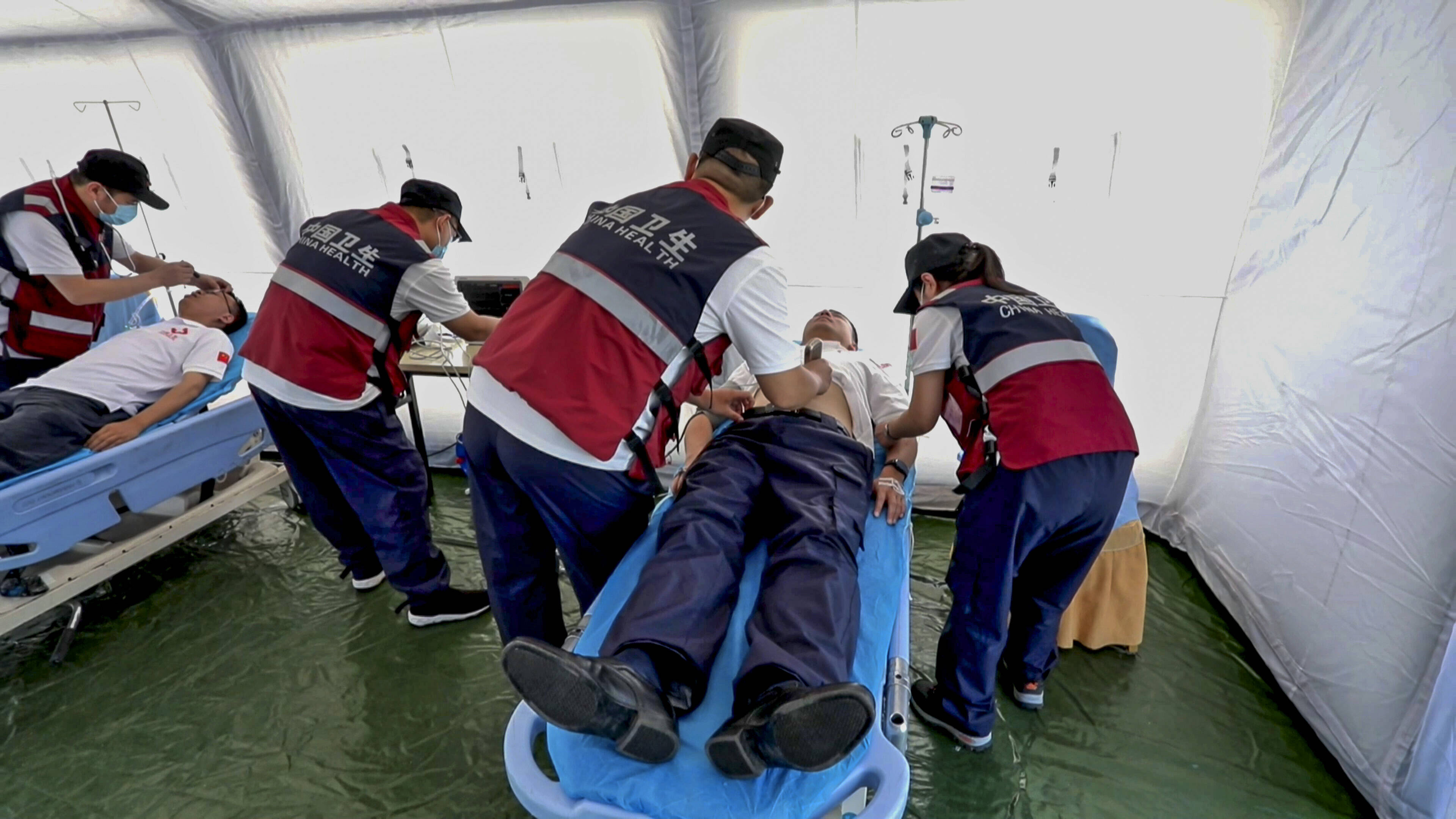 省卫生健康委举办国家中医应急医疗队伍（山东）2023年抗震救灾应急演练