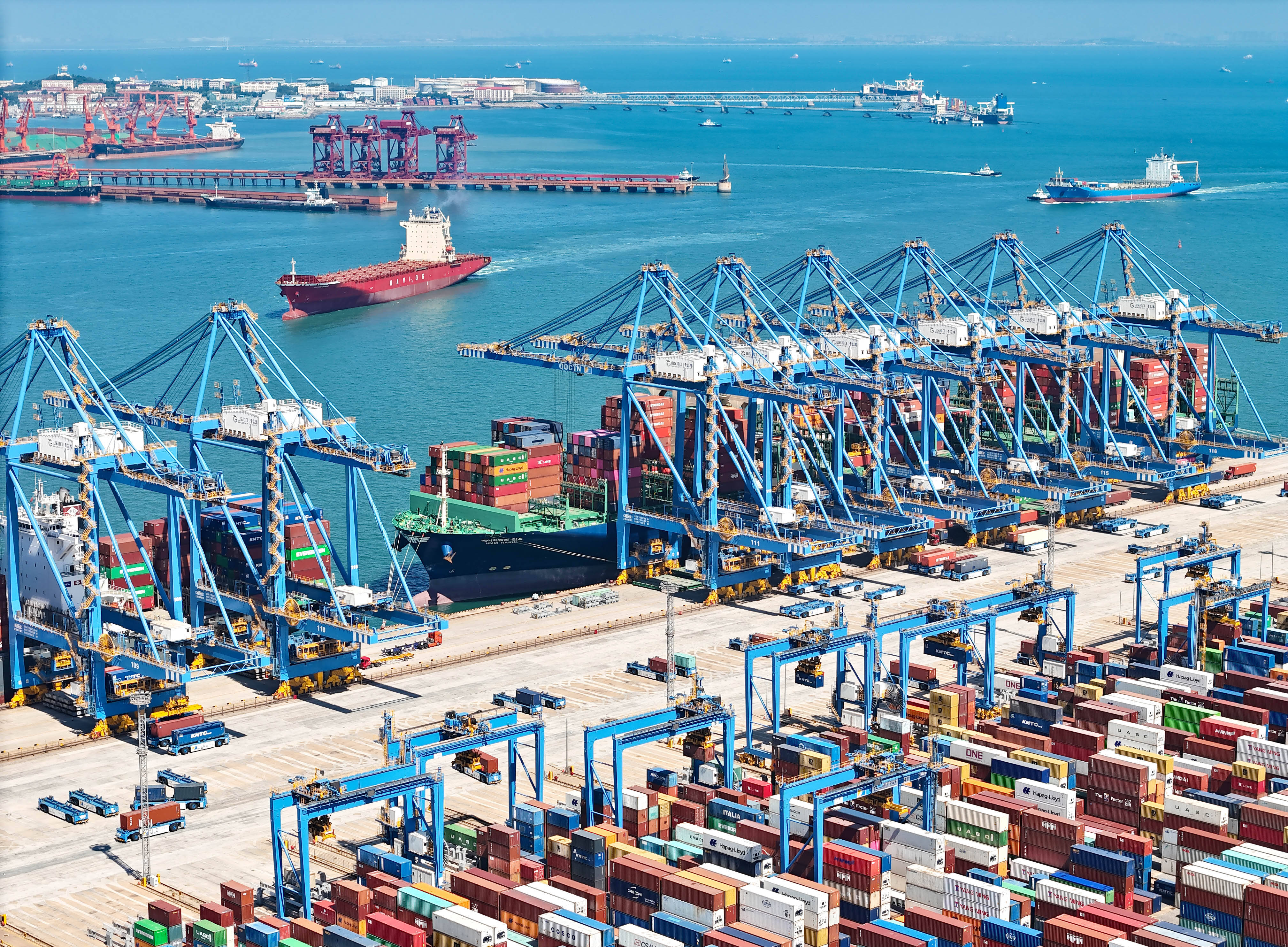 山東自貿試驗區青島片區掛牌以來進出口值年均增長27.3%