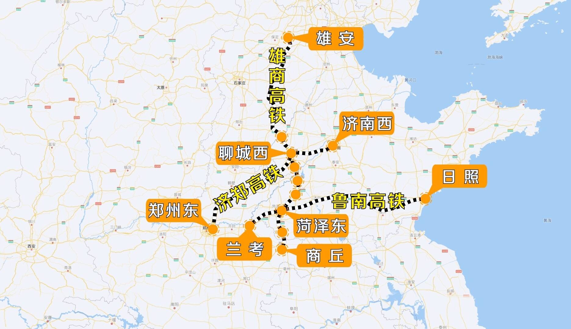 雄商高铁详细线路图图片