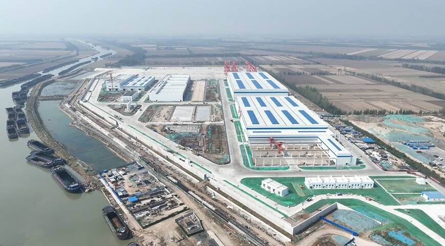 全国首个内河新能源船舶制造基地项目试生产