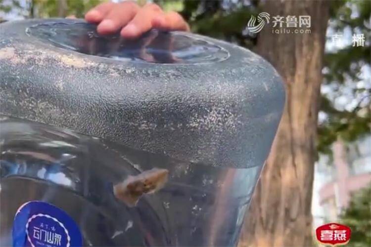 潍坊青州：桶装水中现不明异物 消费者表示很恶心