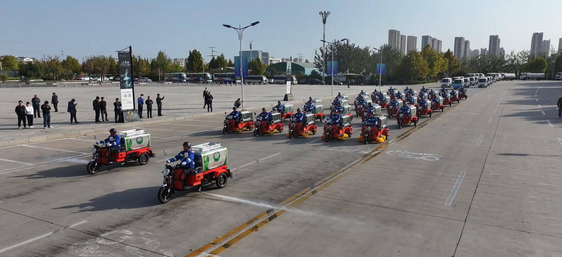 科技領先！濱州97輛機械化、智能化的環衛作業車集體亮相