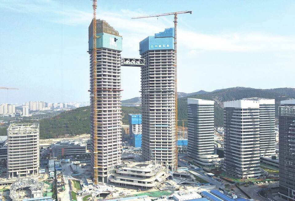 济南市最高“空中连廊”动工开建