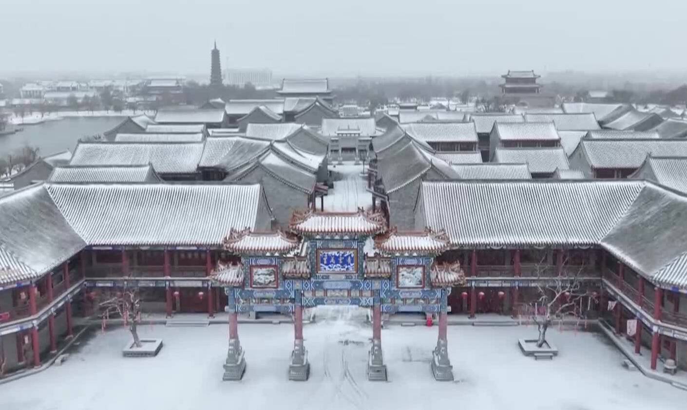 有一種冬日浪漫 叫做“大雪落在無棣古城”