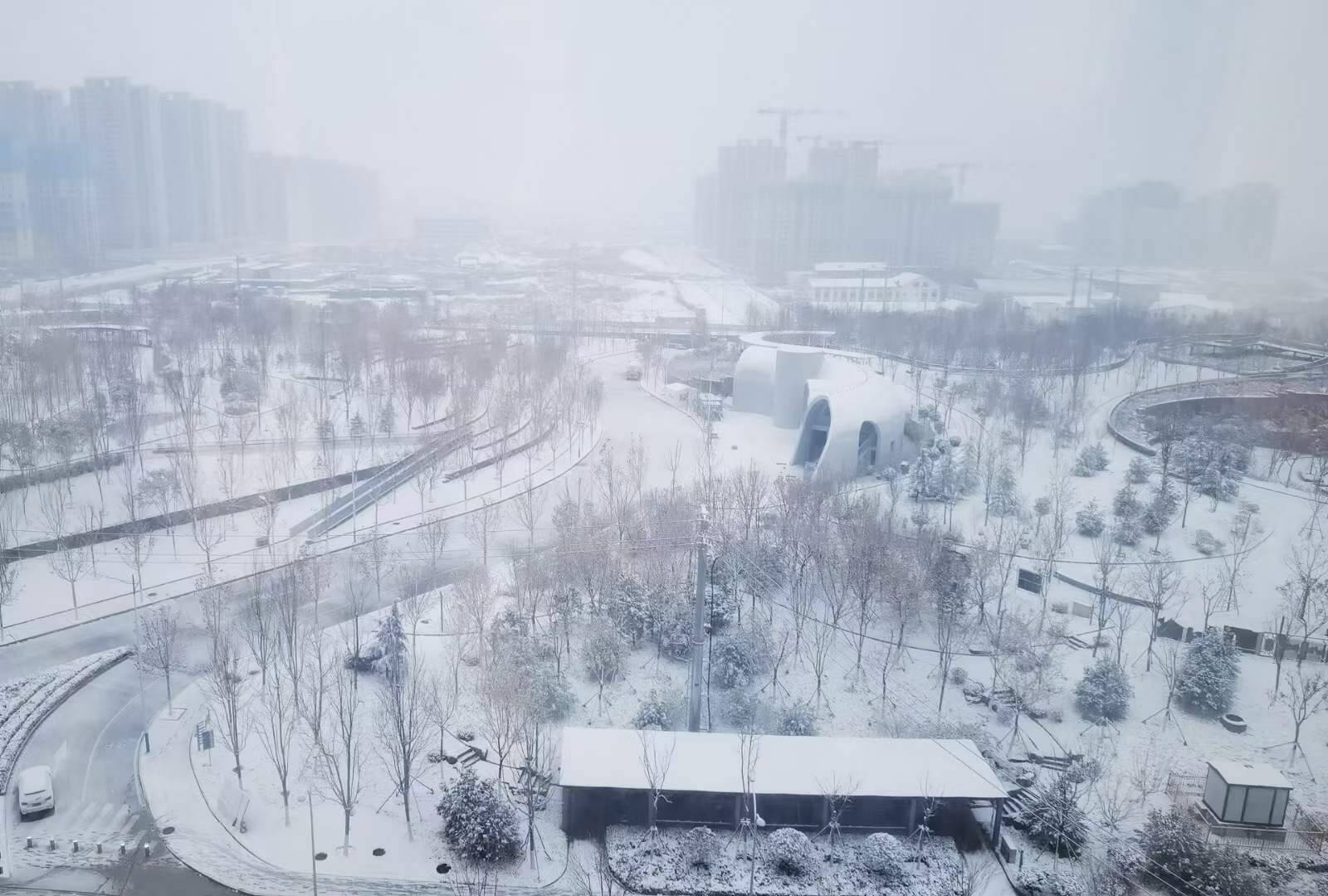 济南发布暴雪红色预警 市区、长清、章丘、山区局地有大暴雪