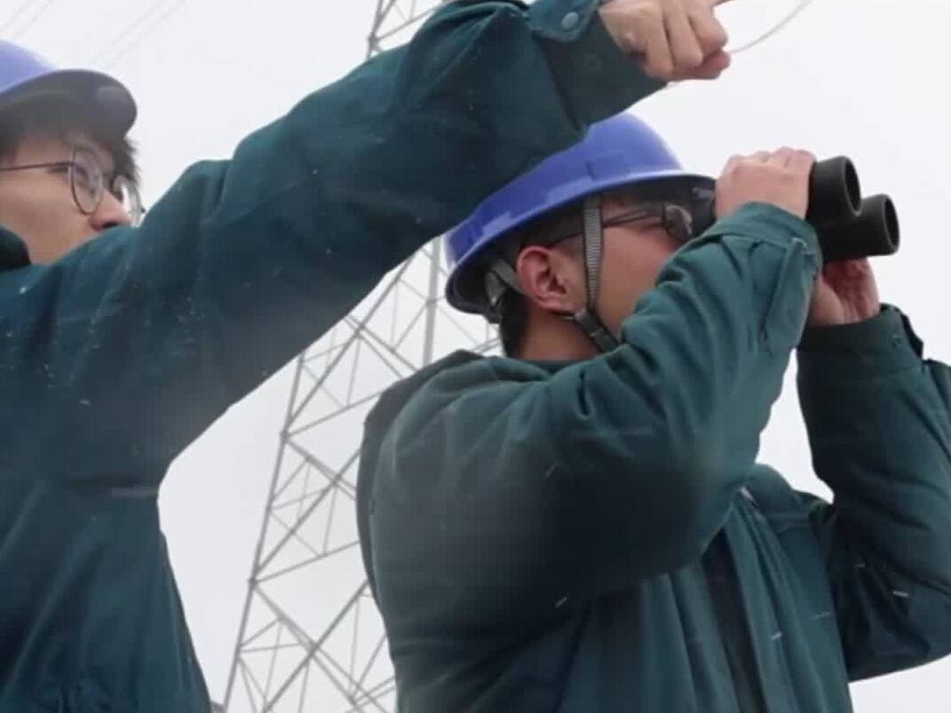 昌邑： 电力工人冒雪巡视保供电 全面做好电力保供工作