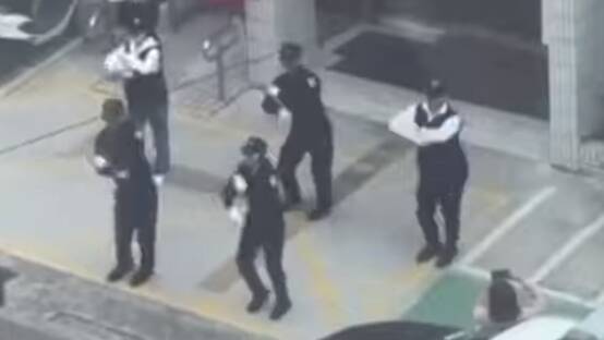 台中警察跳“科目三” 岛内网友：跳的很棒