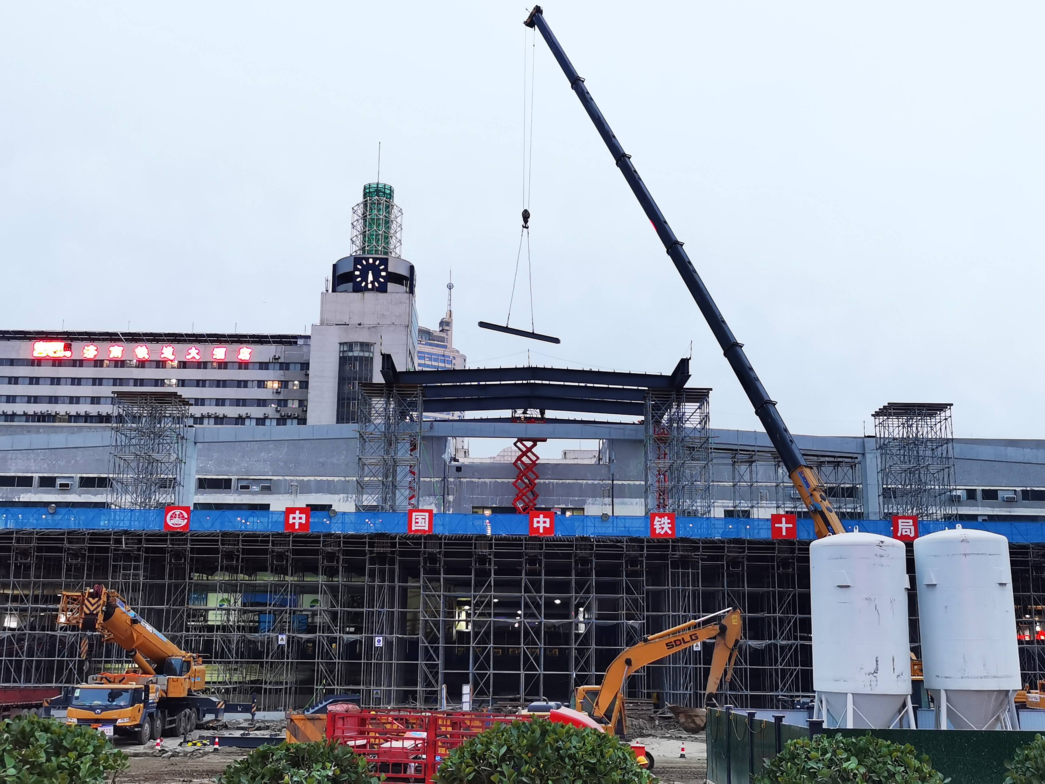 济南站北站房桩基施工全部完成 工程建设稳步推进