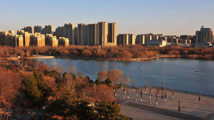 这就是淄博丨夕照齐盛湖