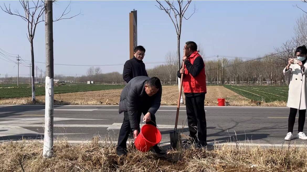 宁阳县堽城镇不负春光为绿充植
